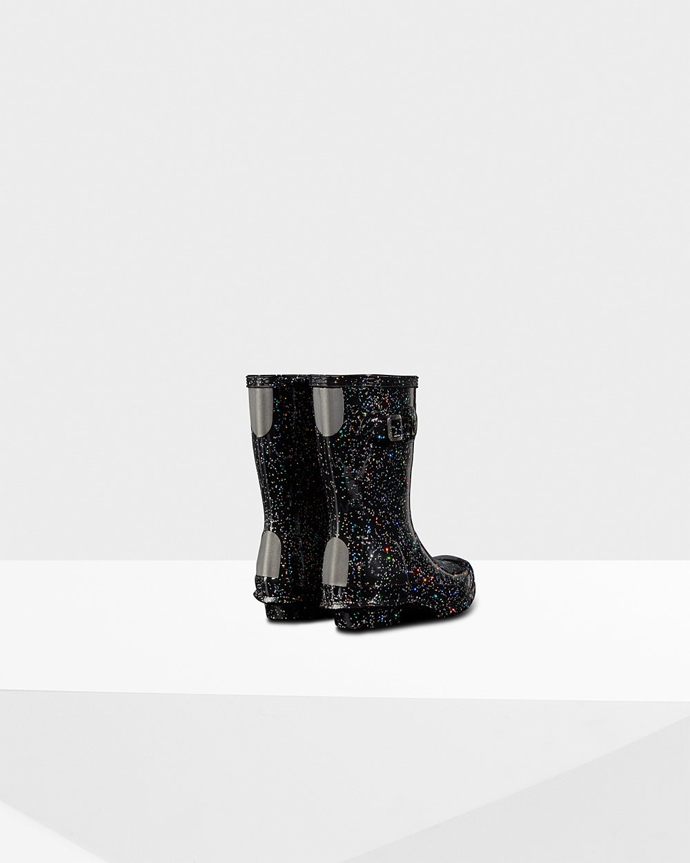 Hunter Niños Original Little Giant Glitter - Botas de Lluvia Negras - 793-HSVPZM